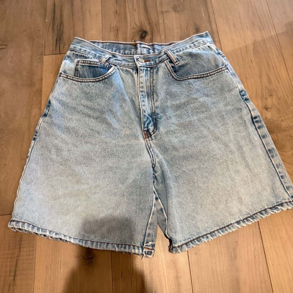 Vintage Gitano Light Wash Denim Bermuda Shorts Jorts Size M
